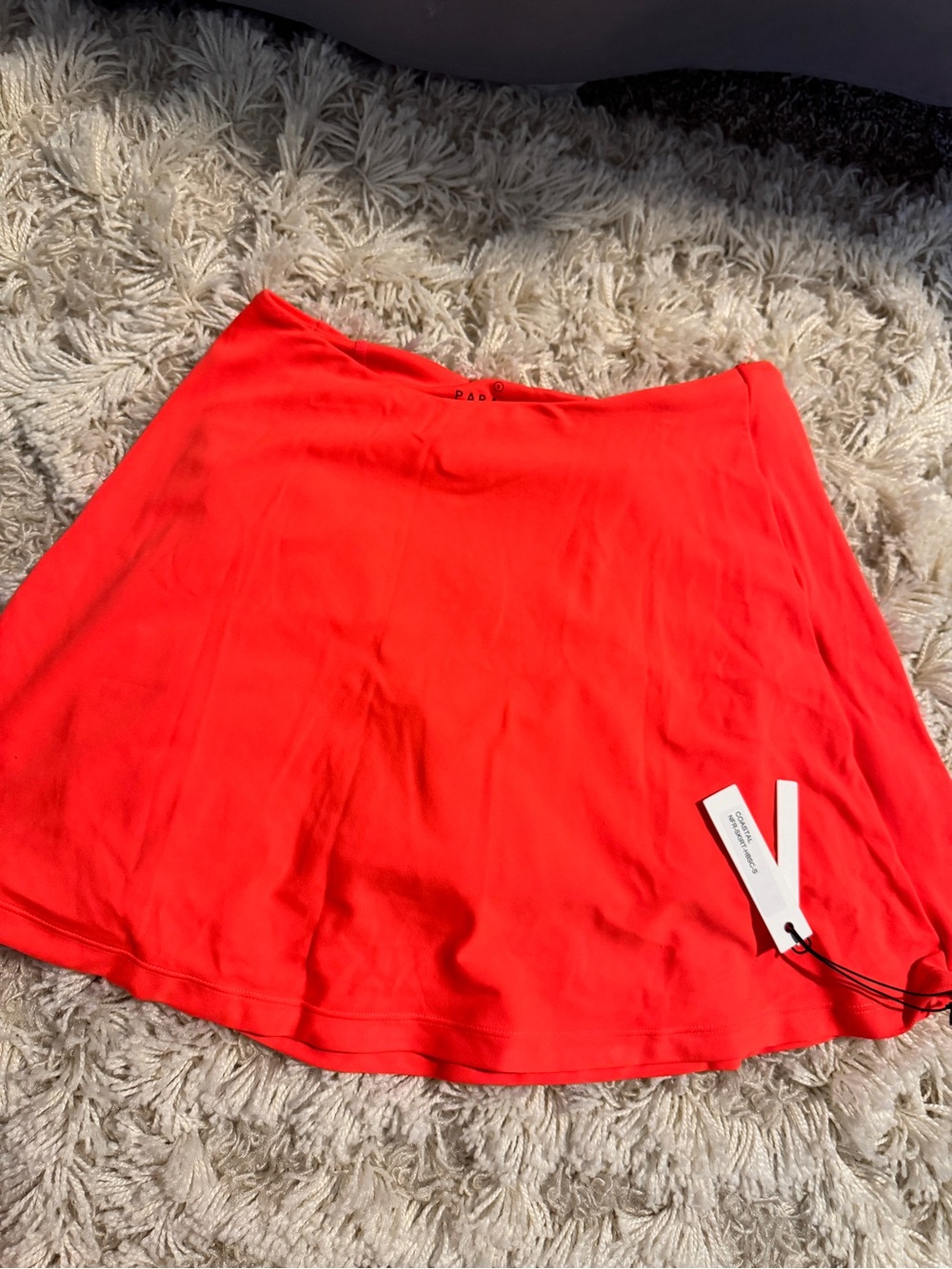 PARAGON Bright Orange Circle Skirt